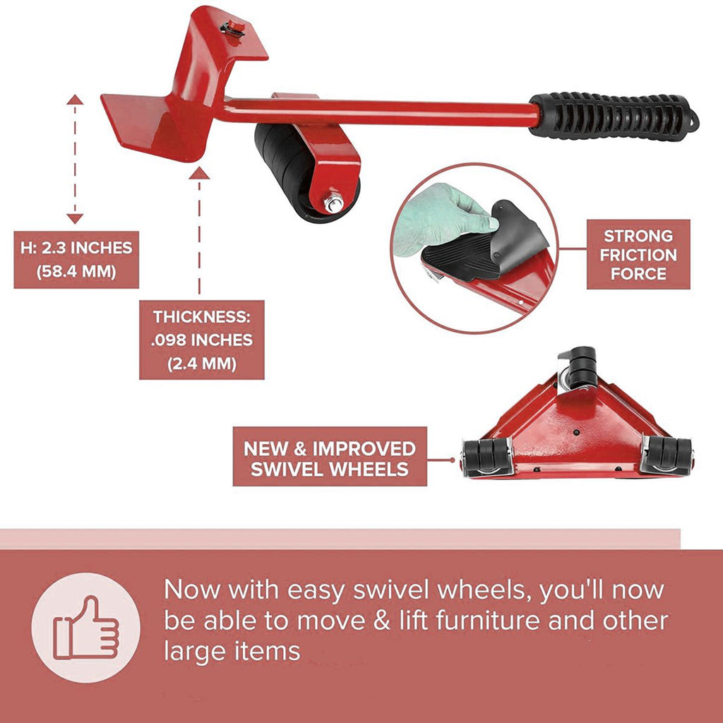 Heartdeco Furniture Lifter Mover Tool Set