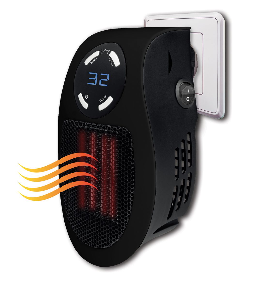 Nanotec Wall Plug Heater - Black