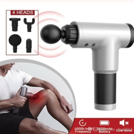 Gun Massager Deep Tissue Pain Relief - grey