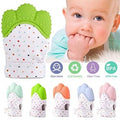 GREEN Baby Teething Mitten Glove