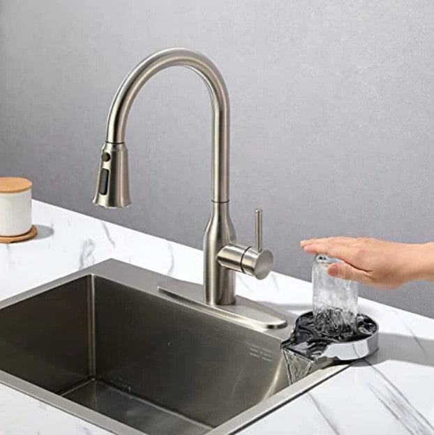 Kitchen Glass Rinser - Silver