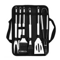 6 Piece Stainless Barbeque Tool Set With Storage Bag