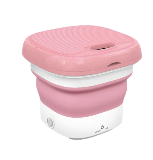 8L Mini Foldable Sterilizing Washing Machine - Pink