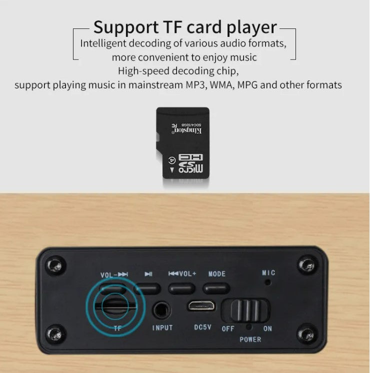 Portable Home Theater Bluetooth Speaker for TV speaker AUX USB - Yellow