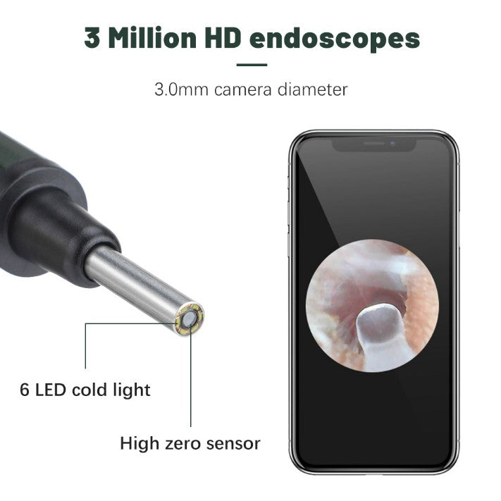 WiFi Visible Ear-Digging Endoscope 3.9mm
